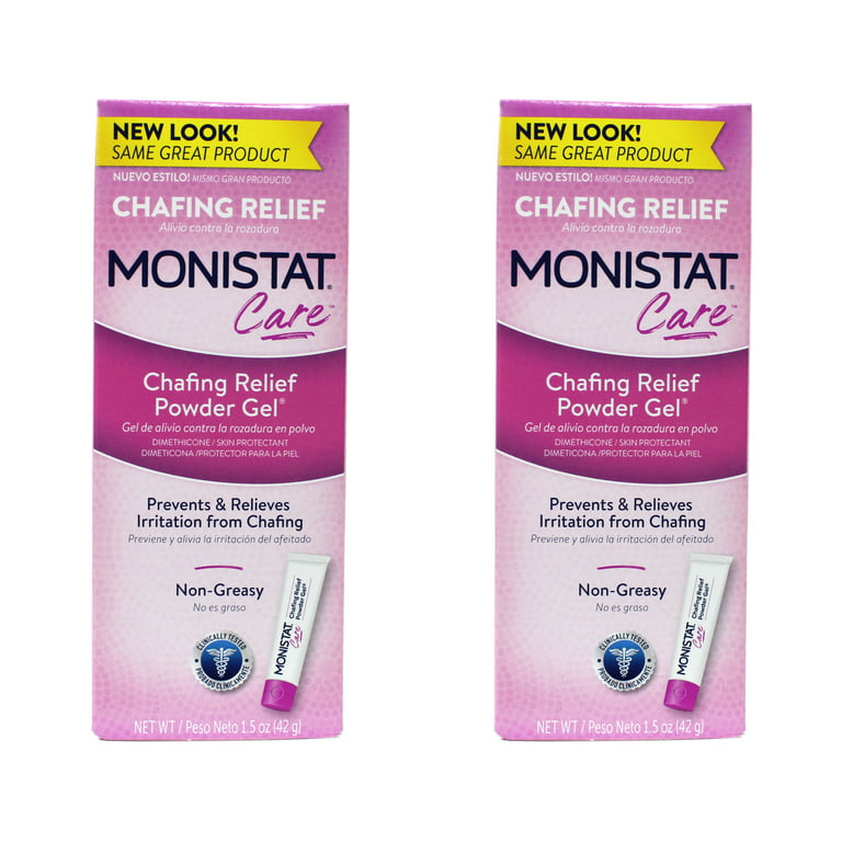 2 Pack Monistat Soothing Care Chafing Relief Powder-Gel, 1.5-Ounce Tube