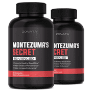 2 Pack Montezumas Secret Capsules Advanced Formula, Montezumas Secret Pills - 180 Count