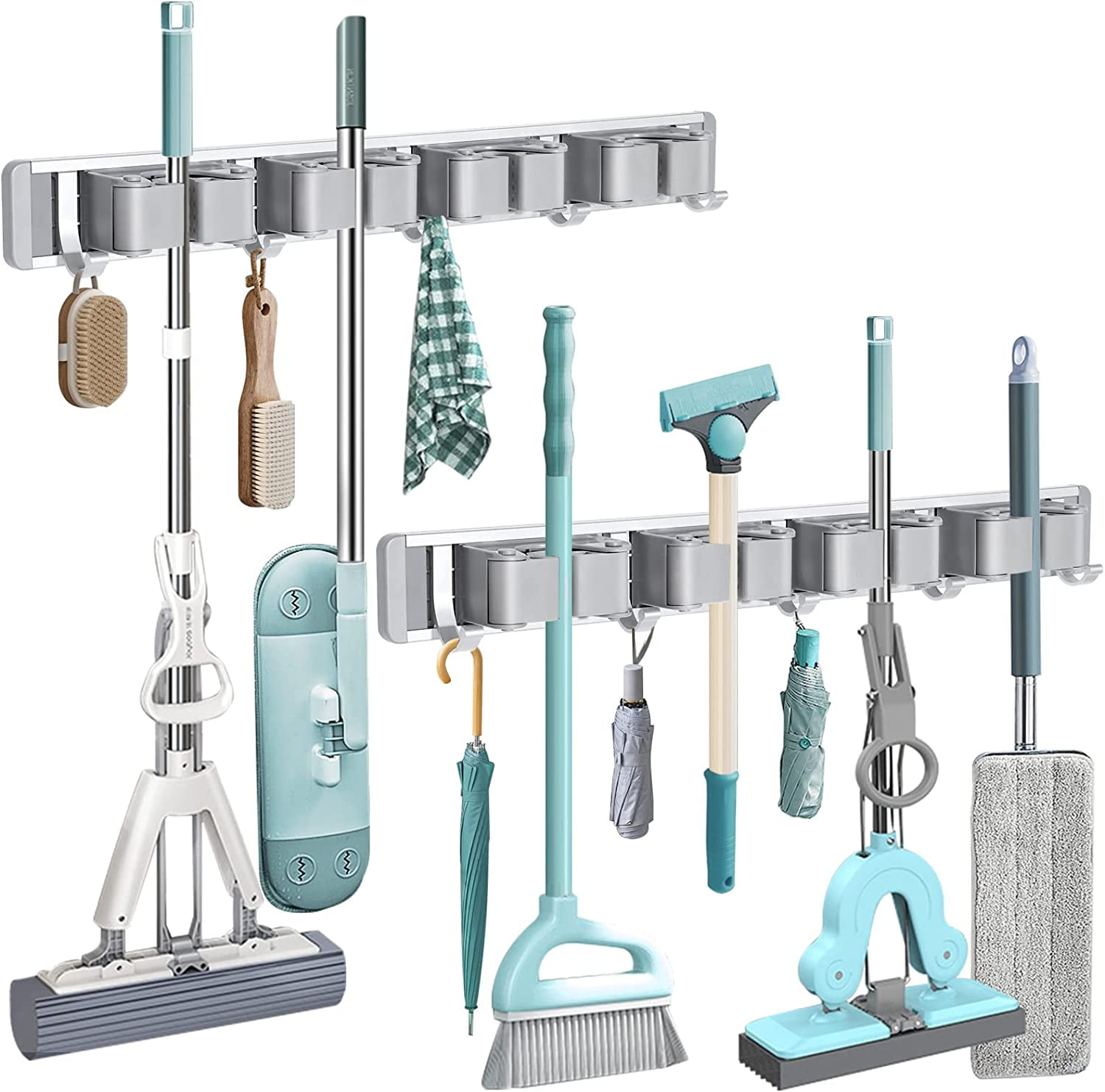Farberware mop and broom holder sale