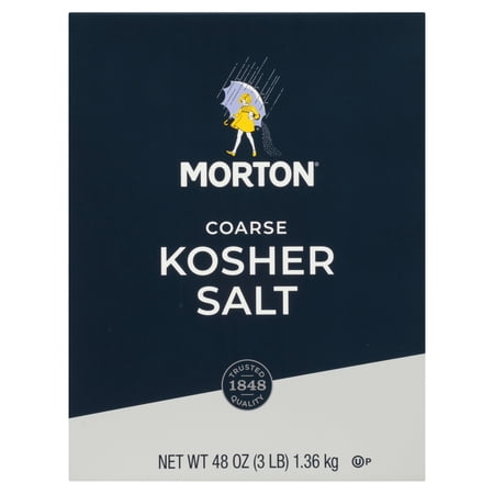 Morton Salt Kosher Coarse 2 Count, 48 oz Package
