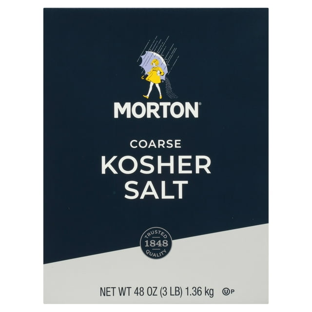 Morton Salt Kosher Coarse 2 Count, 48 oz Package