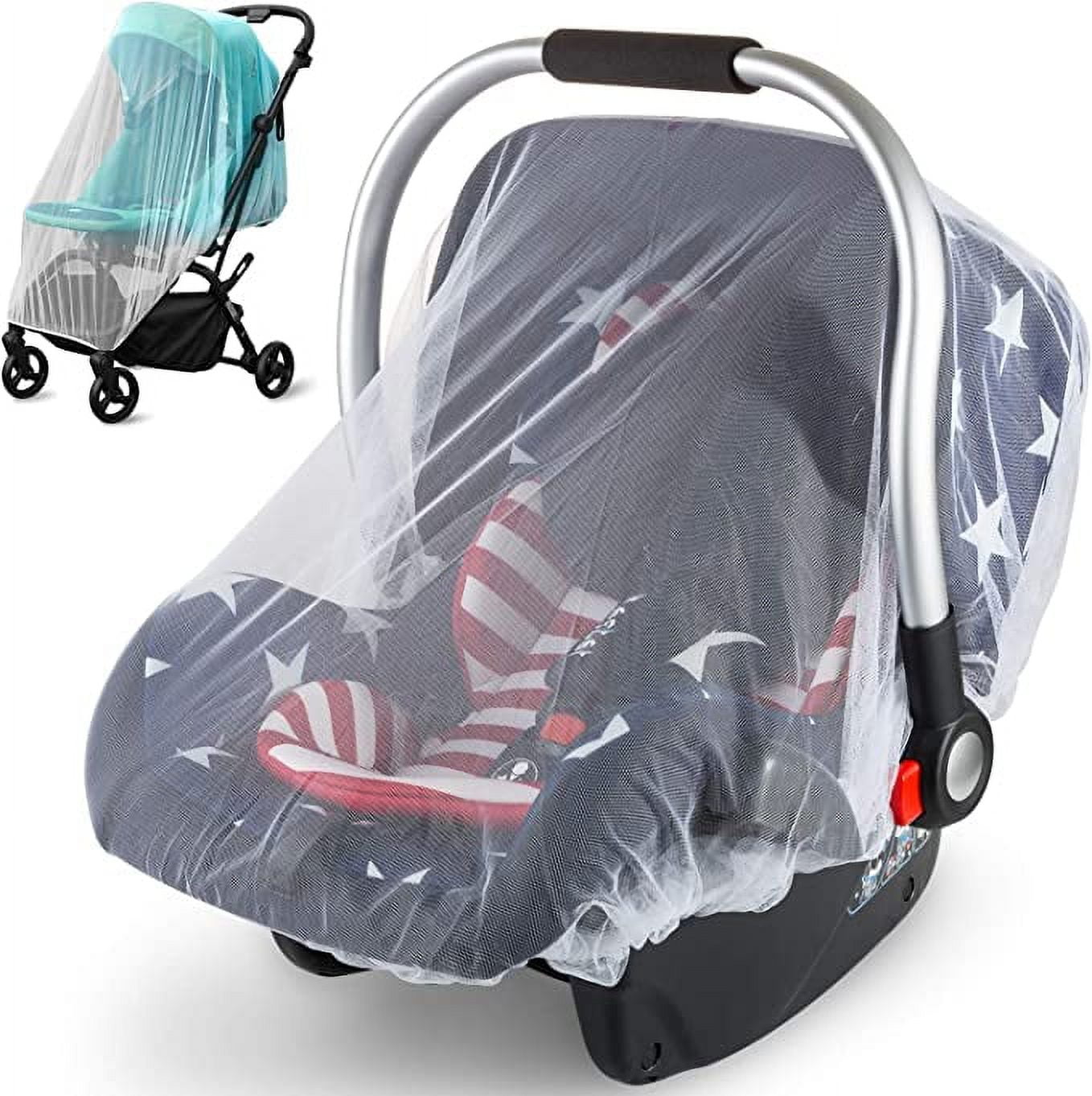 2 Pack Mosquito Cover for Stroller, Bug Net for Car Seat, Portable