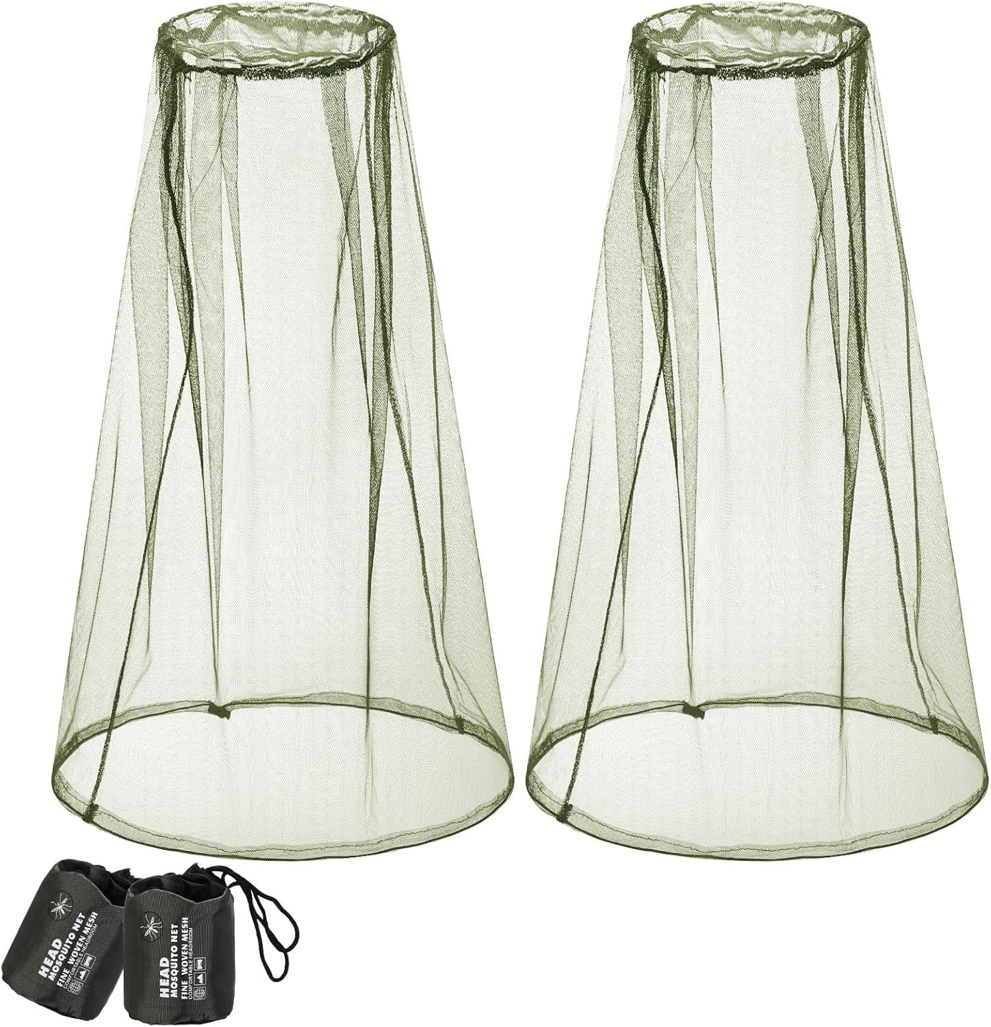 2 Pack Mosquito Head Mesh Net Face Mesh Net Mosquito Head Protecting ...