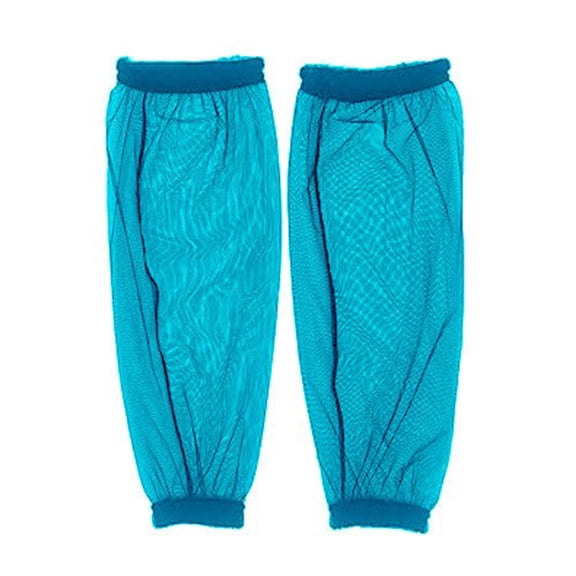 2-Pack Mosquito Net Sleeves Breathable Insect-Proof Mesh Covers For Arms & Legs For Fishing, Hiking, Camping(Blue-L)