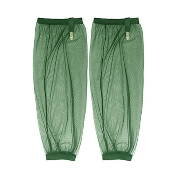 2-Pack Mosquito Net Sleeves Breathable Insect-Proof Mesh Covers For Arms & Legs For Fishing, Hiking, Camping(Green-S)