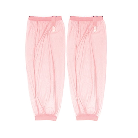 2-Pack Mosquito Net Sleeves Breathable Insect-Proof Mesh Covers For Arms & Legs For Fishing, Hiking, Camping(Pink-Xxl)