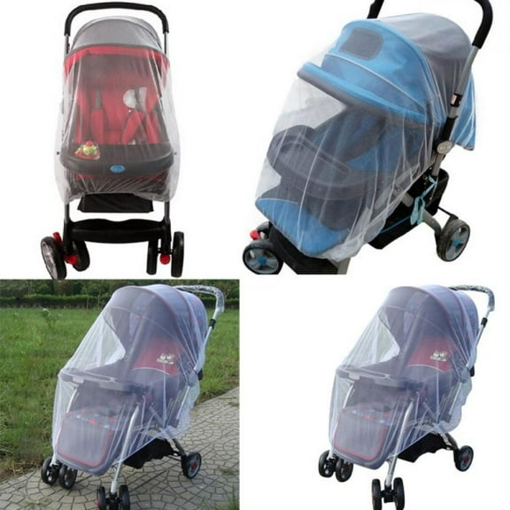 2 Pack Mosquito Net for Stroller - Durable Baby Stroller Mosquito Net - Perfect Bug Net for Strollers, Bassinets, Cradles, Playards, Pack N Plays and Portable Mini Crib