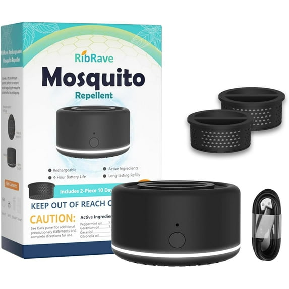 2 Pack Mosquito Repellent Refills Compatible Virine Electronic Mosquito Repeller M5, Plant-Based Ingredients, Up to 480 Hours Mosquito-Free Protection, Repel Mosquito and Insects