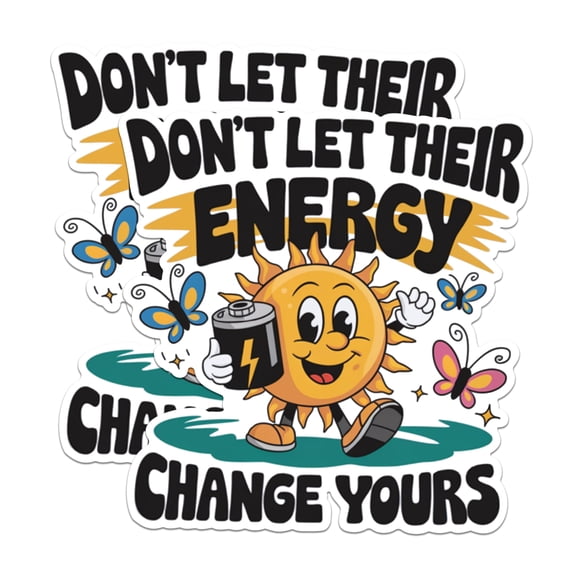 (2 Pack) Motivational Sun Magnets - Inspirational Phrase Magnets - Positive Energy Magnets- 5" On Longest Side - for Fridges, Toolboxes, Cars - Made in USA - MAG2914