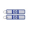 thumbnail image 1 of 2 Pack Motorcycle Key Tags, Flag Embroidery Key Fobs & Keychains, 1 of 7