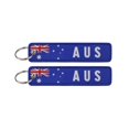 thumbnail image 1 of 2 Pack Motorcycle Key Tags, Flag Embroidery Key Fobs & Keychains, 1 of 8