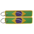 thumbnail image 1 of 2 Pack Motorcycle Key Tags, Flag Embroidery Key Fobs & Keychains, 1 of 8
