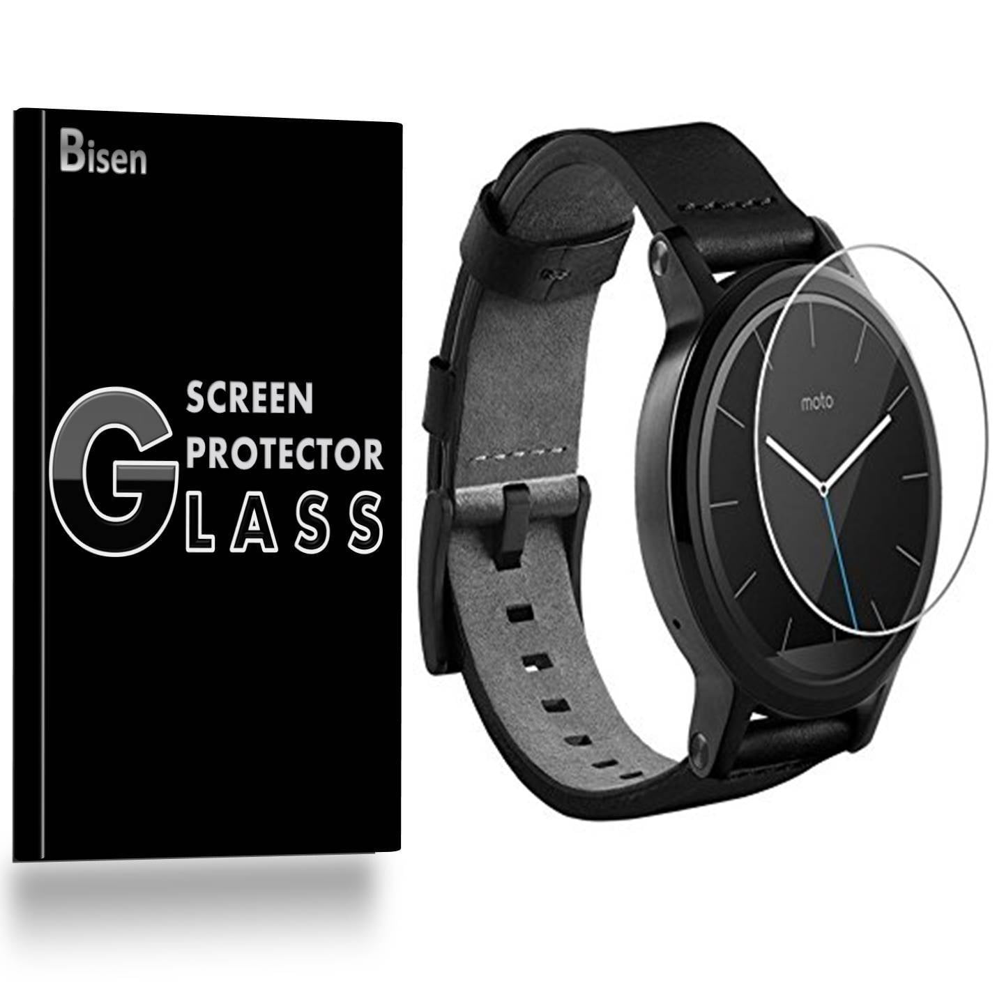 2-Pack] Motorola Moto 360 46 mm (2nd Gen) BISEN Tempered Glass