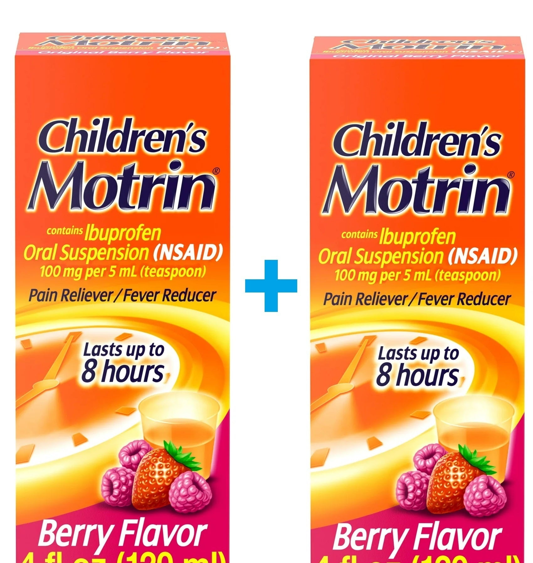 2 Pack Motrin 4fl Children's Ibuprofen Ages 211 Pain Reliever/Fever