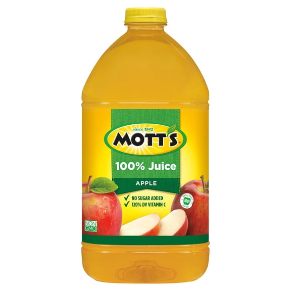 2 Pack - Mott's Juice 100% Apple Original 128 oz Package May Vary