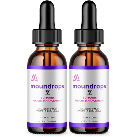 (2 Pack) Moundrops Drops Mound Drops Weight Management Support Supplement (4oz)