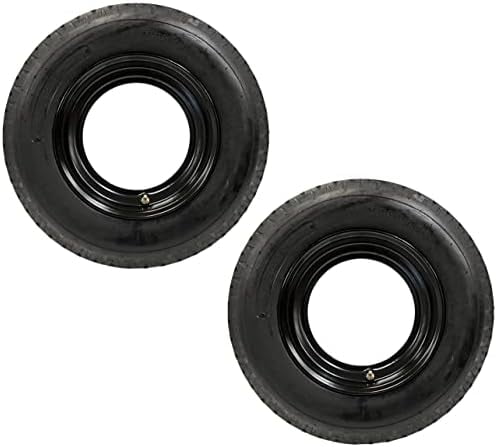2-Pack Mounted Heavy Duty Highway Homaster Trailer Tire 8-14.5 ST On 14.5 in. 6x14.5 in. Rim Wheel RV Donut Style Load Range G 14 Ply Mobile Home w/Free Warranty and Roadside