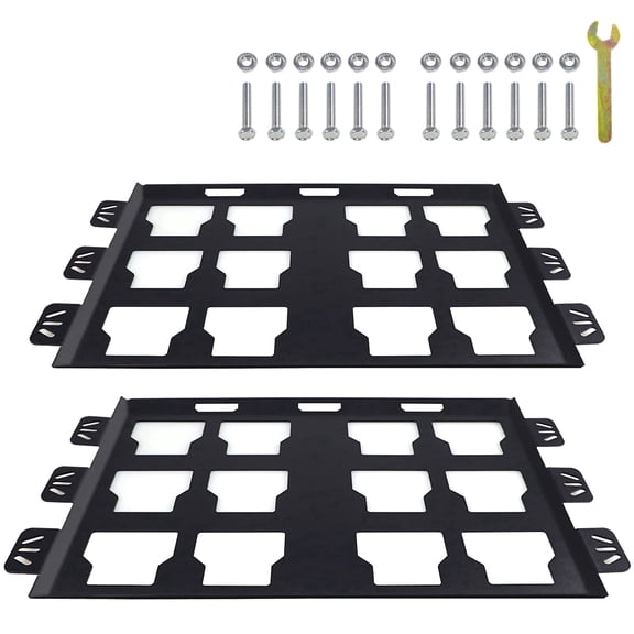 2 Pack Mounting Plate Compatible with Milwaukee Packout, Heavy Duty Metal Packout Accessories for Tool Storage Organization System, Wall Mount and Truck Bed Mount