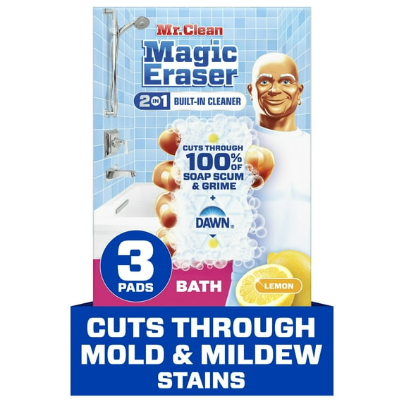 2 Pack- Mr. Clean Magic Eraser, All Purpose Cleaner, Lemon, 3 Count