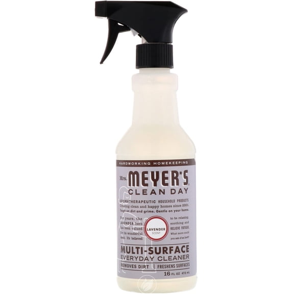 Mrs. Meyer's Clean Day Multi-Surface Cleaner, Lavender, 16 fl oz (2 pack) (Bundle)