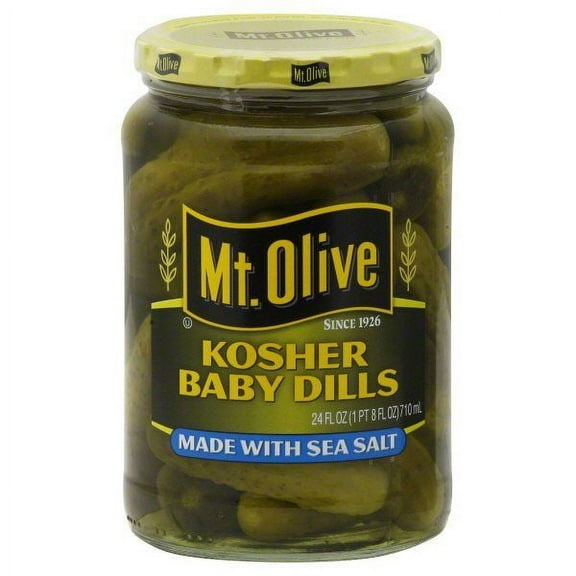 2 Pack - Mt. Olive Kosher Baby Dills - 24 oz Packaging may vary