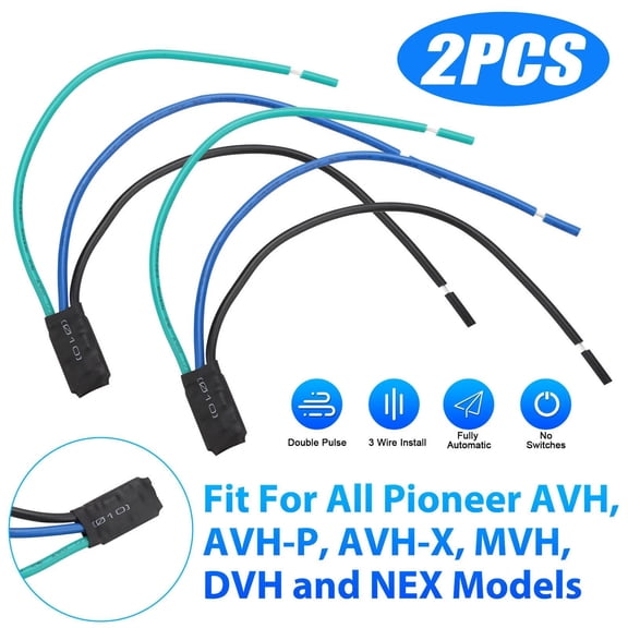 2 Pack Multi-Fit Signal Bypass Module Compatible with Select AVH MVH DVH Series Parking Brake Video Enabler