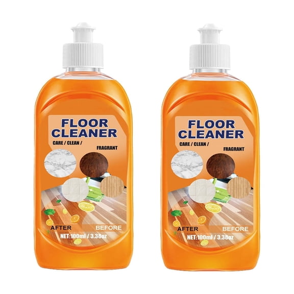 2 Pack Multi Surface Floor Cleaner With Vinegar Polish for Household Cleaning Stone Tile Laminate Linoleum 200Ml Each
