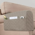 thumbnail image 1 of 2 Pack Multifunctional Sofa Armrest Pocket Storage Bag 3 Pockets Sofa Chair Storage Bags, 1 of 6