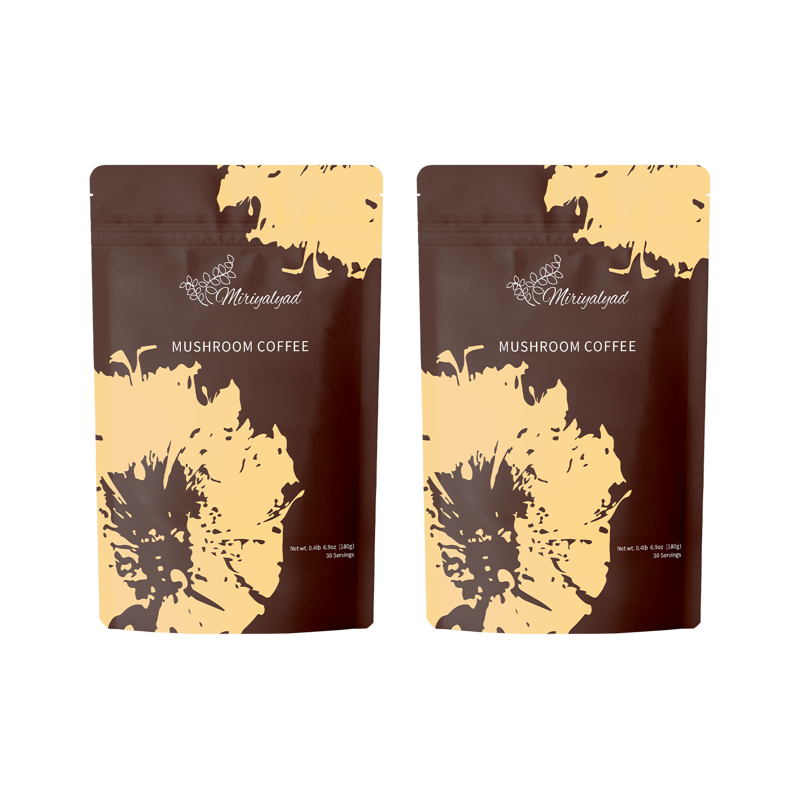 2 Pack Mushroom Coffee with Turkey Tail,Cordyceps,Reishi,Shiitake,Lion