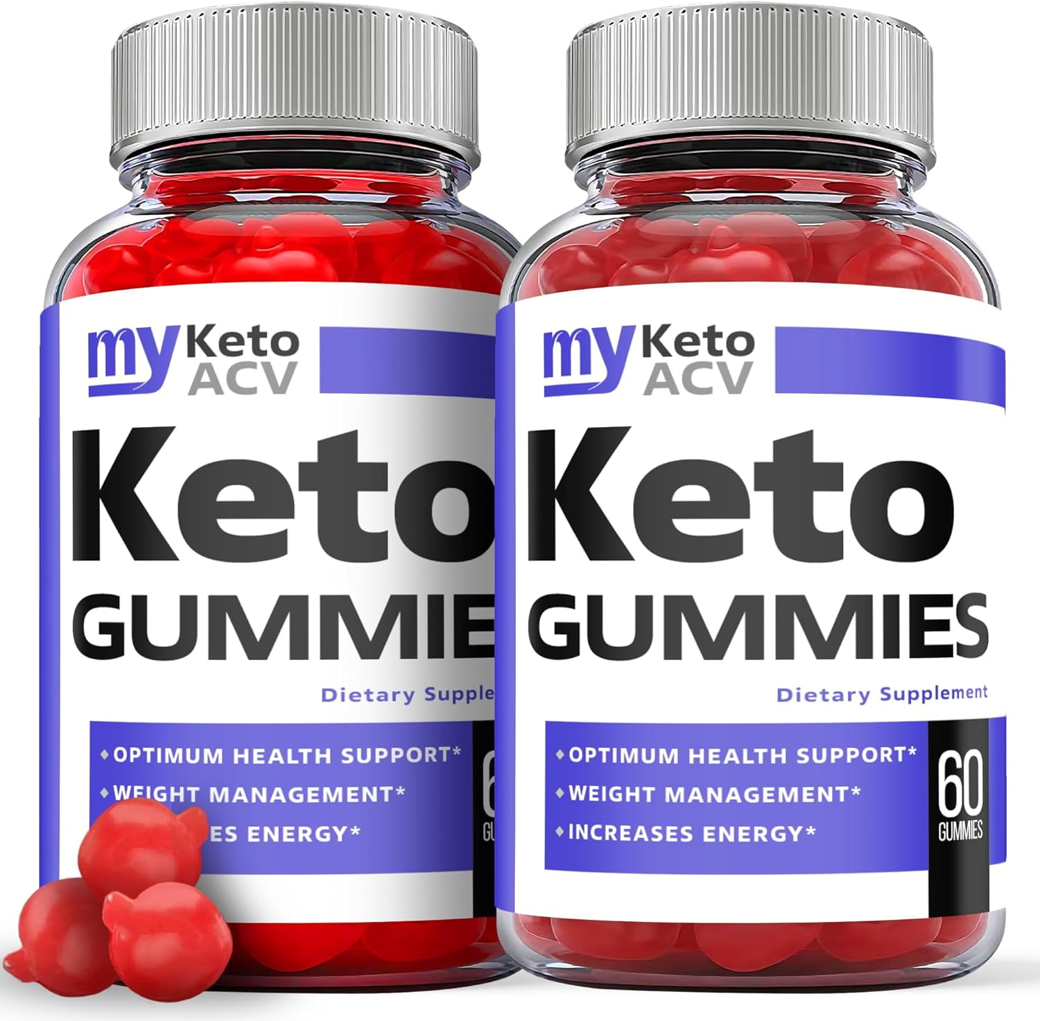 (2 Pack) My Keto ACV Gummies - Apple Cider Vinegar Supplement for Weight Loss - Energy & Focus Boosting Dietary Supplements for Weight Management & Metabolism - Fat Burn - 120 Gummies