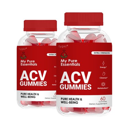 (2 Pack) My Pure Essentials Gummies - My Pure Essentials Apple Cider Vinegar Gummies