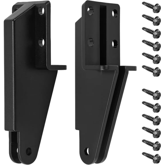 2 Pack N349-324 Screen Door Jamb Bracket for Door Closer Plastic Hardware Replacement Post Jamb Bracket for Screen/Storm Door Closer Bracket Repair Kit for Use with V1709 & V1346 Door Closers Black