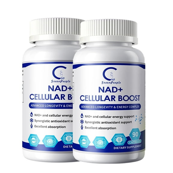 (2 Pack)NAD+ Nicotinamide Riboside Supplement, Resveratrol Boosting Supplement,90 Capsule