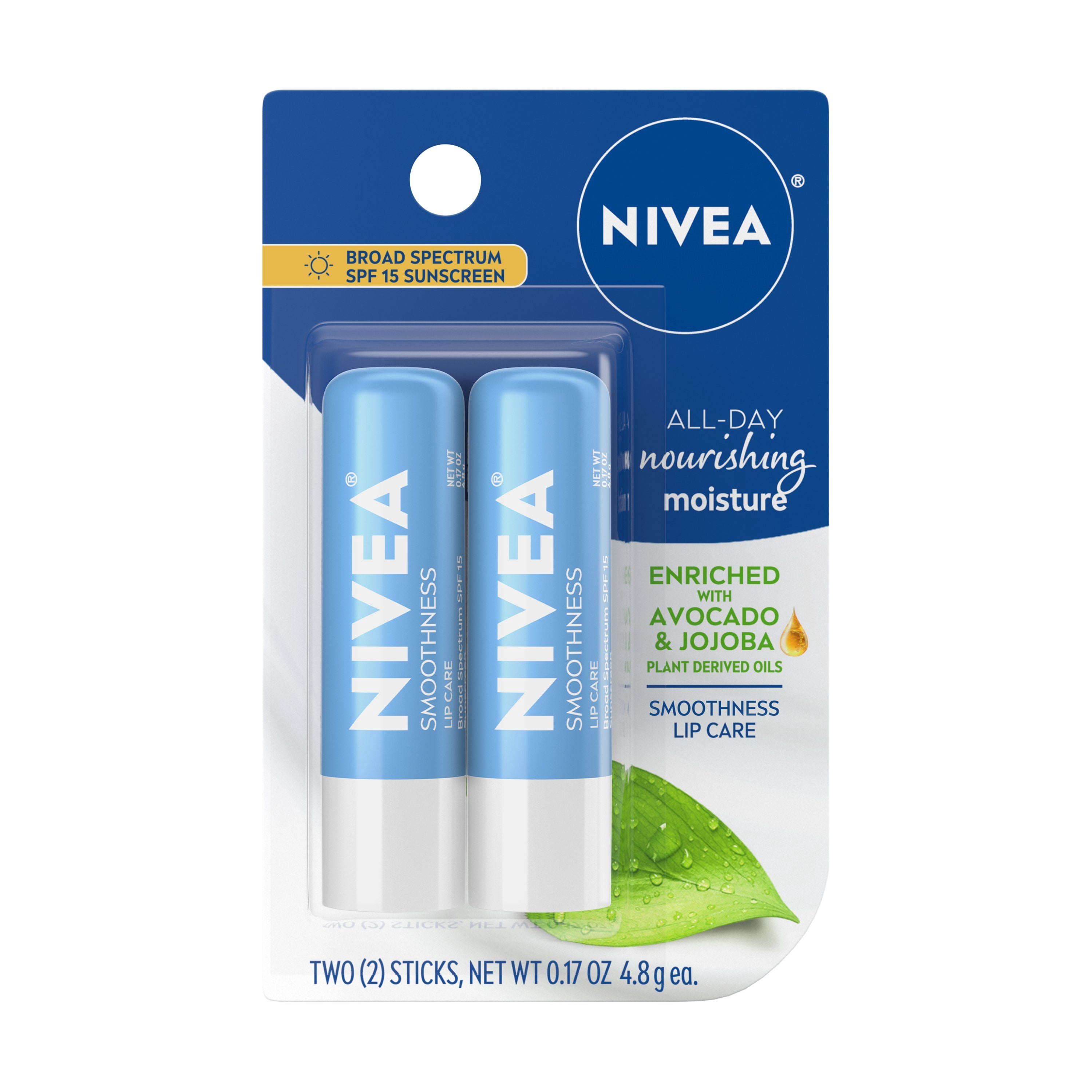 2 Pack - NIVEA Smoothness Lip Care - 2 pk - Walmart.com