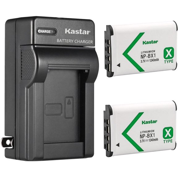 2-Pack NP-BX1 Battery and AC Wall Charger Replacement for ZV-1 Vlogging Camera, ZV-1F II Digital Hasselblad Stellar Special Edition Camera