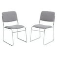thumbnail image 1 of (2 Pack) NPS® 8600 Series Fabric Padded Signature Stack Chair, Classic Gray, 1 of 7
