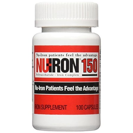 2 Pack NU-Iron 150 MG 100 Capsules Each