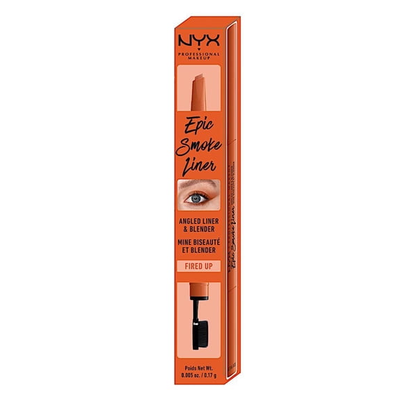 2 Pack - NYX Epic Smoke Liner Angled Liner & Blender Fired Up - Each Packaging may vary