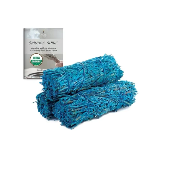 2 Pack Nag Champa Sage Smudge Stick For Home Cleansing Negative Energy 4 Inch