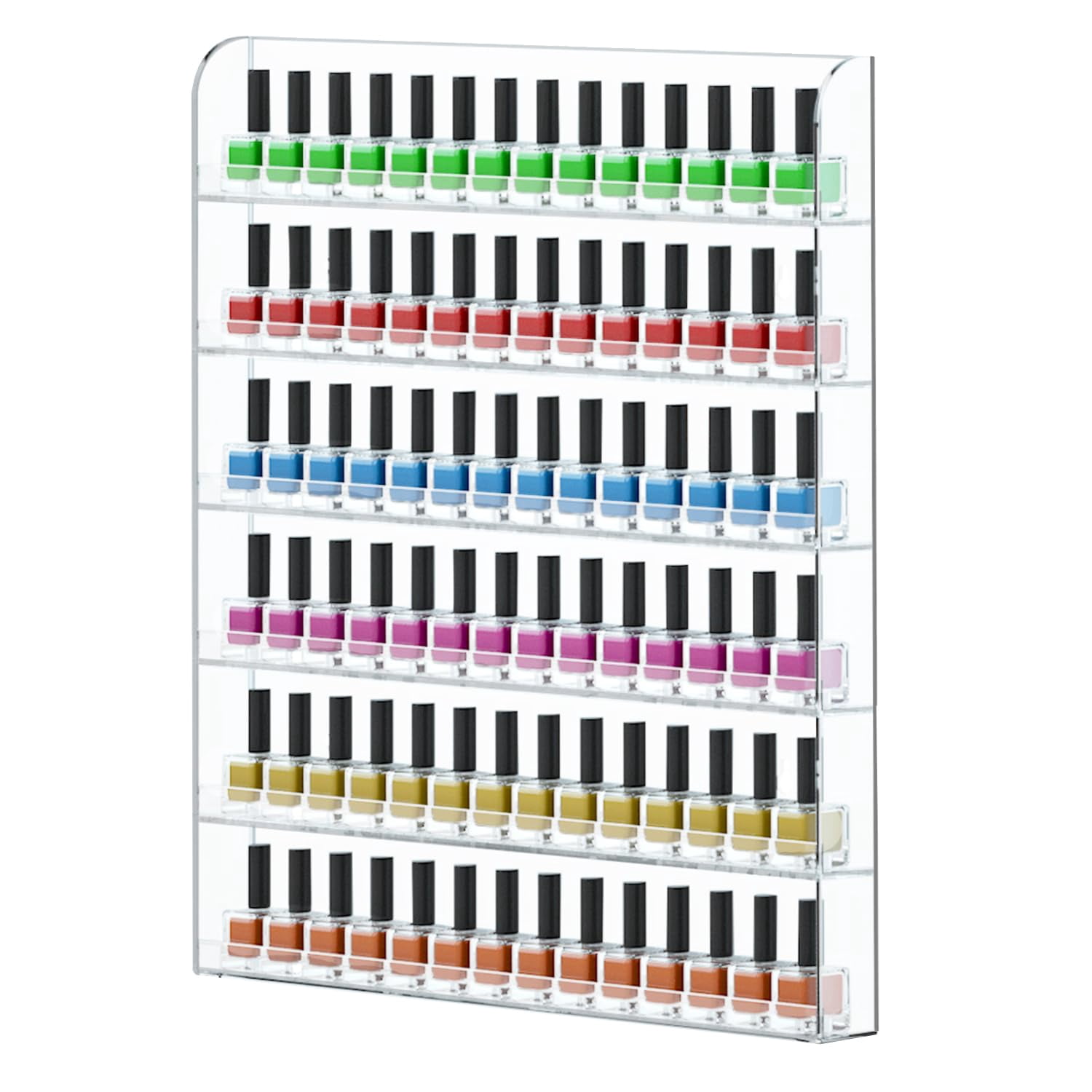 2 Pack Nail Polish Wall Rack 20 x 24 Inch Clear Acrylic Organizer with ...