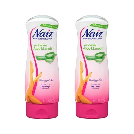 Pack of 2 Pack of 2 Nair Hair Remover Lotion w Soothing Aloe and Lanolin 9 oz
