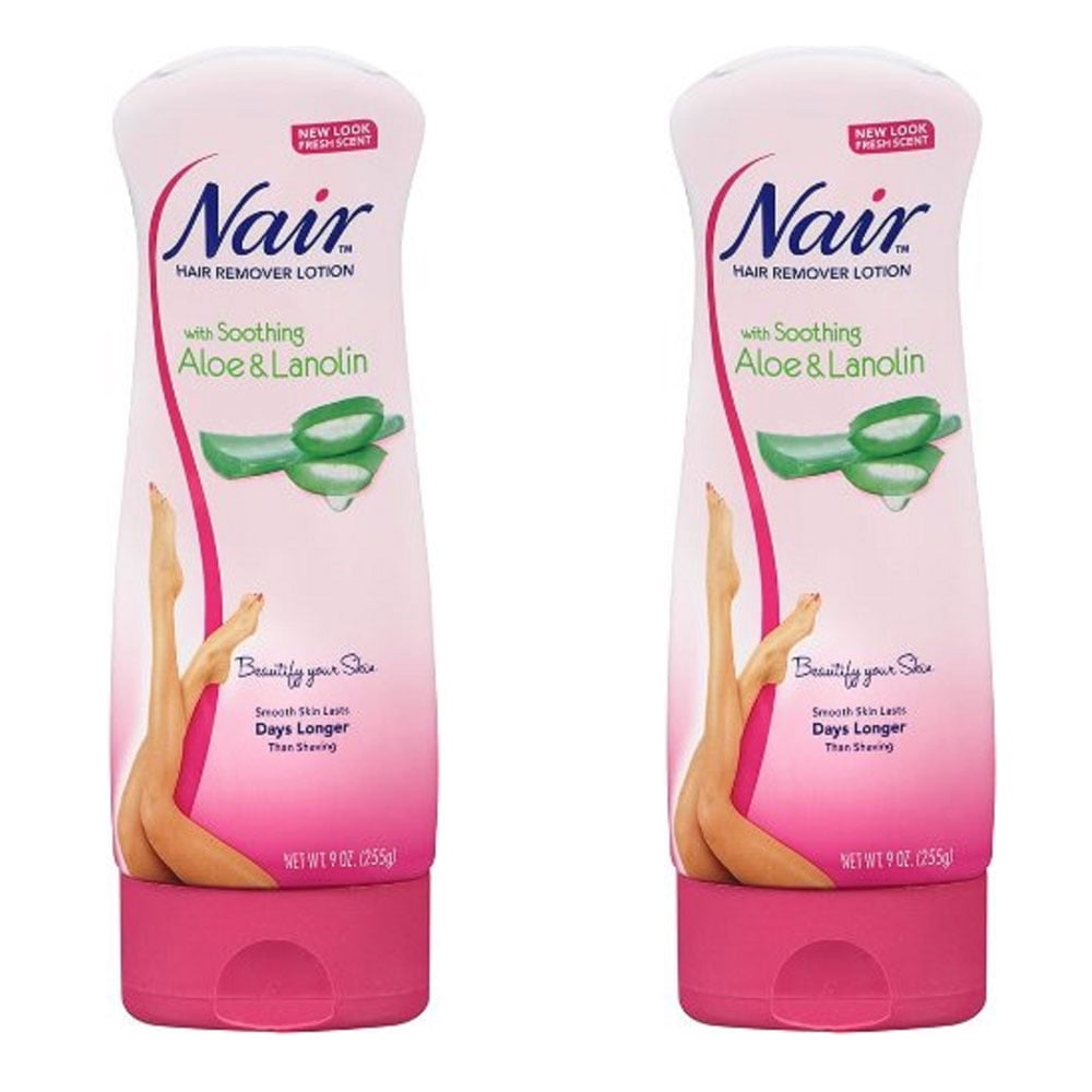 (2 Pack) Nair Hair Remover Lotion with Aloe And Lanolin For Legs by