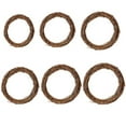 thumbnail image 1 of 2 Pack Natural Grapevine Wreath Rings, Rattan Vine Branch Wreath Hoop for DIY Wedding Christmas Garland Holiday Party Decors, 1 of 6