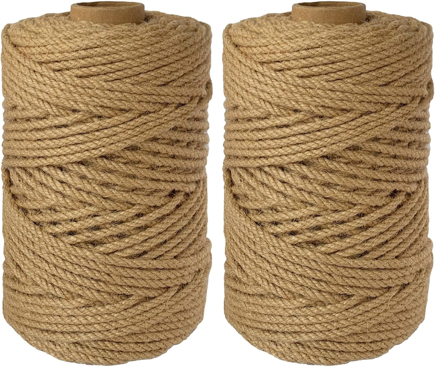 Twine Robe 2-Pack Natural Jute Twine Rope, 4mm x 656ft Heavy Duty & Eco-Friendly ...