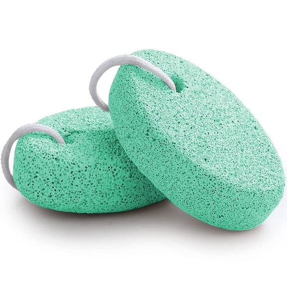 2 Pack Natural Lava Pumice Stones for Feet, Safe & Gentle Callus Remover Pedicure Tools, Exfoliating Foot Scrub for Home Spa Care