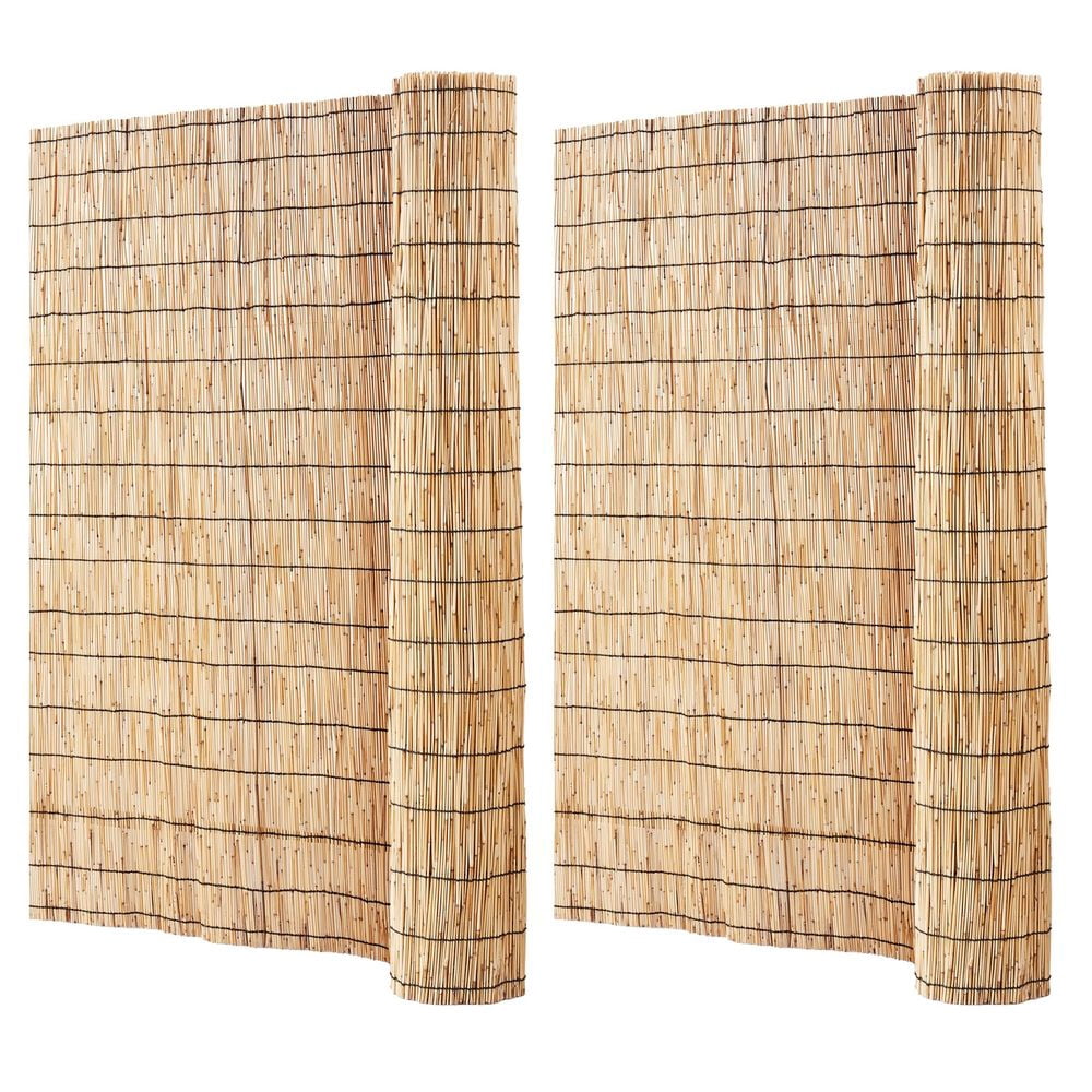 2-Pack Natural Reed Fencing 4ft x 16.4ft Privacy Screen for Outdoor ...