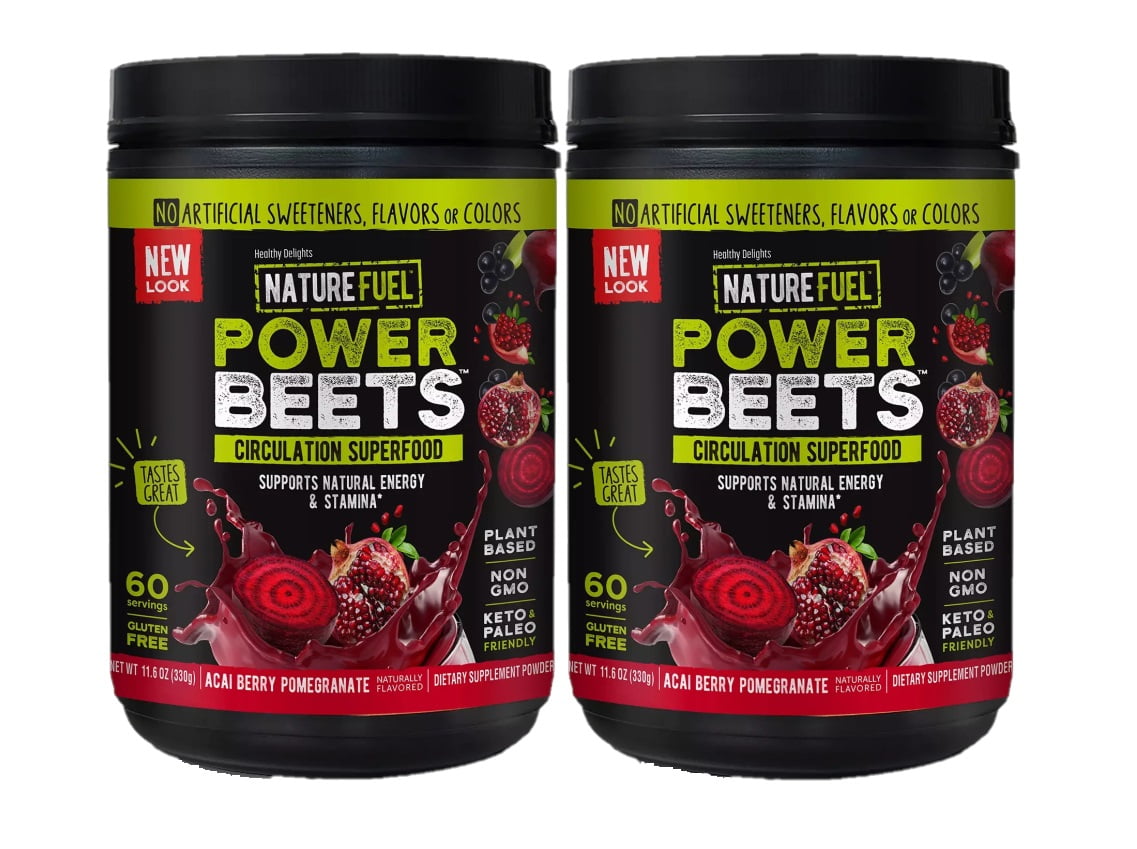2 Pack Nature Fuel Power Beets Juice Powder, 60 servings (11.6 oz