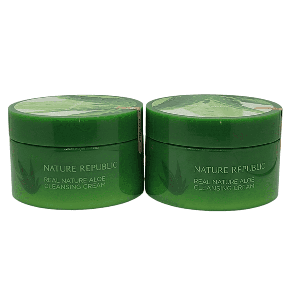 2 Pack Nature Republic Real Nature Aloe Cleansing Cream 200ml (US Seller) NWOB