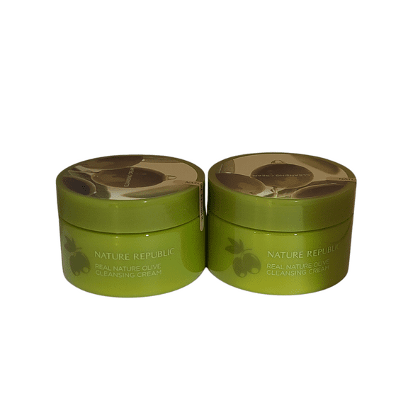 2 Pack Nature Republic Real Nature Olive Cleansing Cream 200ml US Seller *HTF*