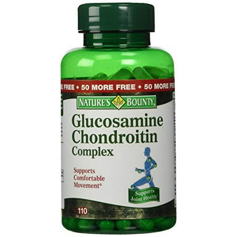 2 Pack - Nature's Bounty Glucosamine Chondroitin 110 Capsules Each